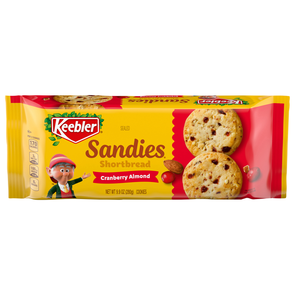 Keebler Sandies Cranberry Almond Shortbread Cookies