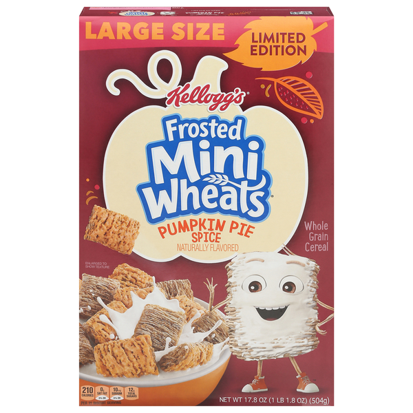 Frosted Mini Wheats Pumpkin Pie Spice Cereal Large Size