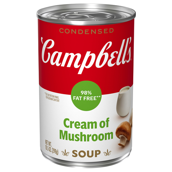 Campbell's Condensed 98% Fat Free Cream of Mushroom Soup