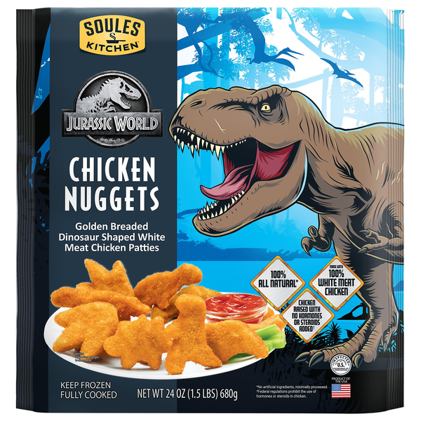 John Soules Foods Jurassic World Breaded Chicken Nuggets Frozen