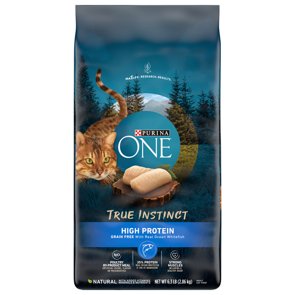 Save on Purina ONE True Instinct Adult Dry Cat Food Ocean Whitefish