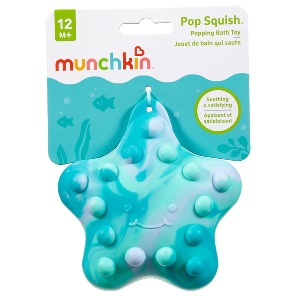 Munchkin Pop Squish Popping Bath Toy 12m+ Blue