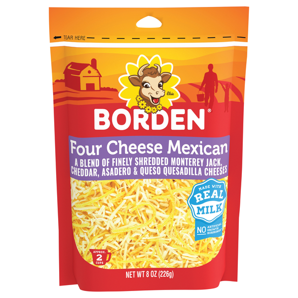 Borden Shredded Four Cheese Mexican Blend