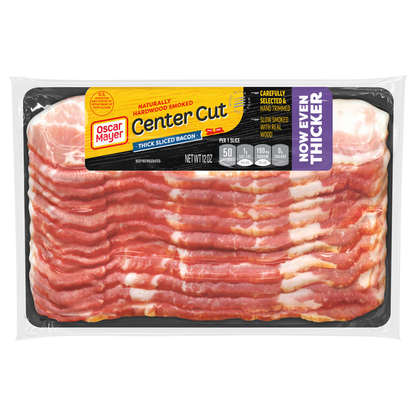 Oscar Mayer Naturally Hardwood Smoked Center & Thick Cut Bacon Sliced