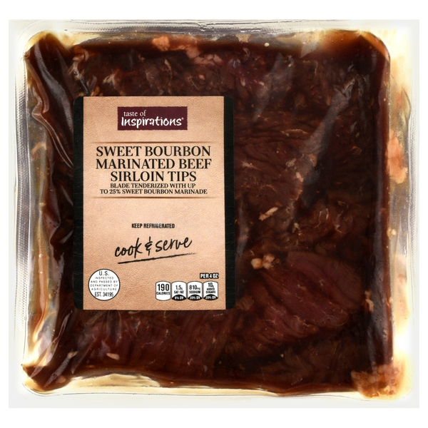 Taste of Inspirations Sweet Bourbon Marinated Beef Sirloin Tips