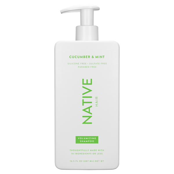 Native Volumizing Shampoo Cucumber & Mint Sulfate & Paraben Free