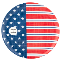 Smart Living Patriotic Salad Plate Stars & Stripes