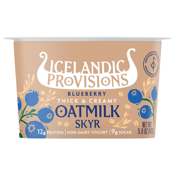 Icelandic Provisions Thick & Creamy Non-Dairy Blueberry Oatmilk Yogurt