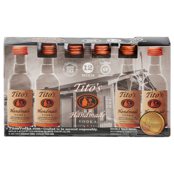 Tito's Handmade Vodka - 12 pk