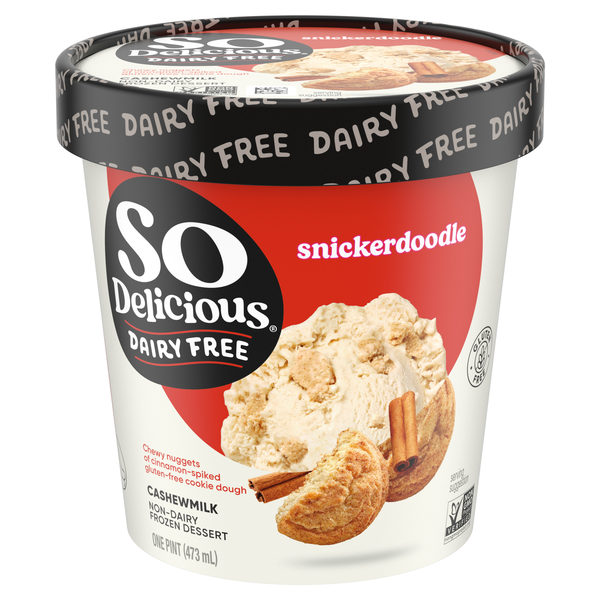 So Delicious Dairy Free Snickerdoodle Cashewmilk Frozen Dessert
