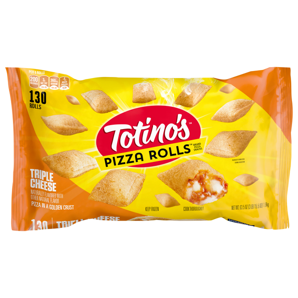 Totino's Triple Cheese Pizza Rolls Snacks - 130 ct Frozen