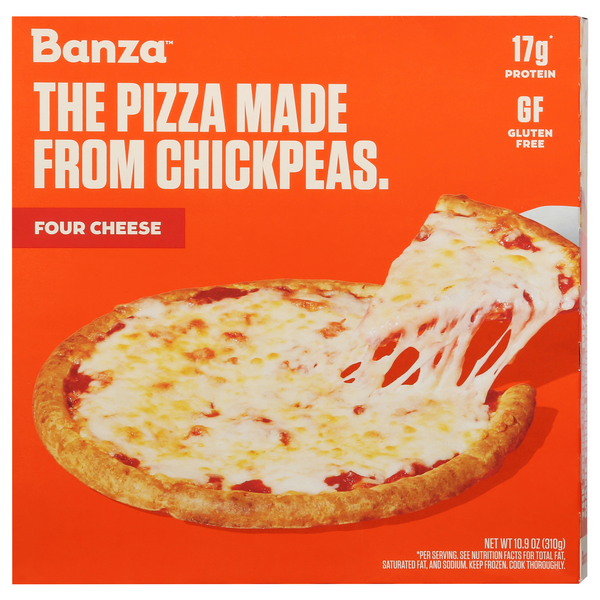 Banza Gluten Free Chickpea Crust Four Cheese Pizza Frozen
