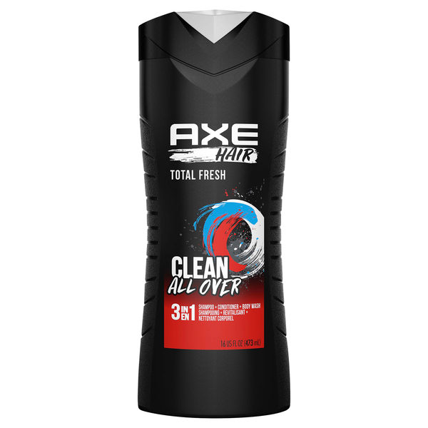 AXE Total Fresh 3-in-1 Shampoo + Conditioner + Body Wash
