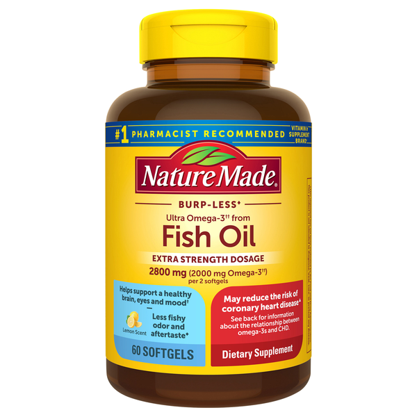 Nature Made Omega-3 Fish Oil 2800 mg Extra Strength Softgels