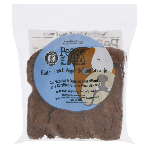 Peace of Mind Baking Company Bulldog Brownie Gluten Free & Vegan