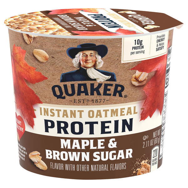 Quaker Maple & Brown Sugar Protein Instant Oatmeal