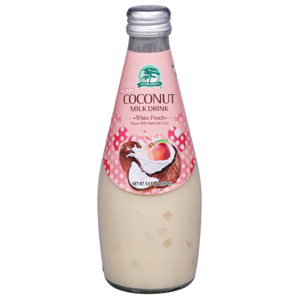 Evergreen Non Dairy White Peach Coconut Milk Drink