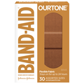 Band-Aid Bandages Ourtone Flexible Fabric Assorted Sizes BR45