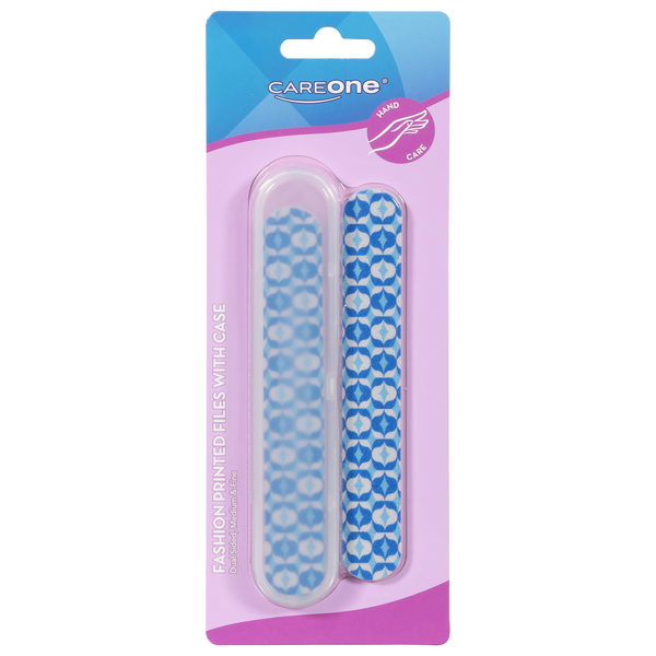 CareOne Fashion Printed Nail Files with Case