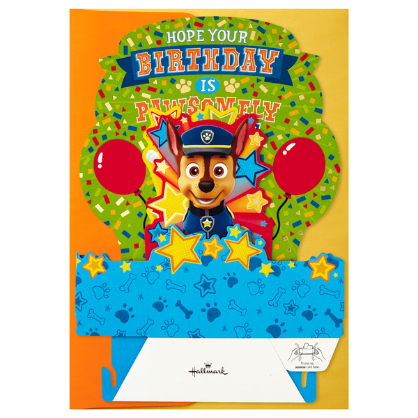 Hallmark Paper Wonder Pop Up Birthday Card for Kids Paw Patrol