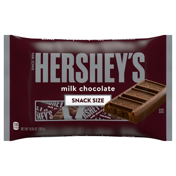 Hershey's Milk Chocolate Candy Bars Snack Size