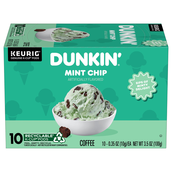Dunkin' Mint Chip Dark Roast K-Cup Coffee Pods