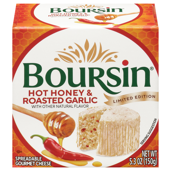 Boursin Hot Honey & Roasted Garlic Spreadable Gourmet Cheese
