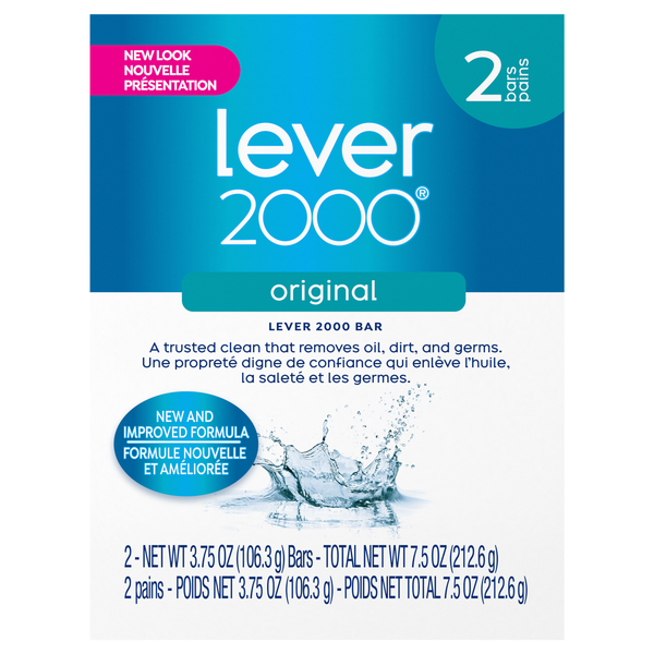 Lever 2000 Original Soap Bars - 2 ct