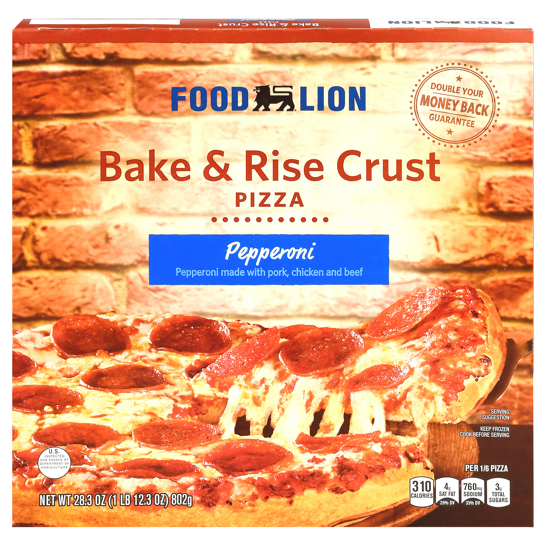 Food Lion Food Lion Bake & Rise Crust Pepperoni Pizza Frozen