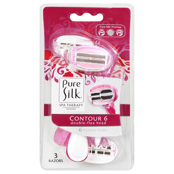 Save on Pure Silk Contour 6 Razors Order Online Delivery | Stop & Shop