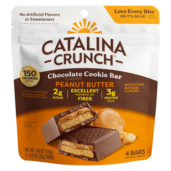 Catalina Crunch Peanut Butter Chocolate Cookie Bar - 4 ct