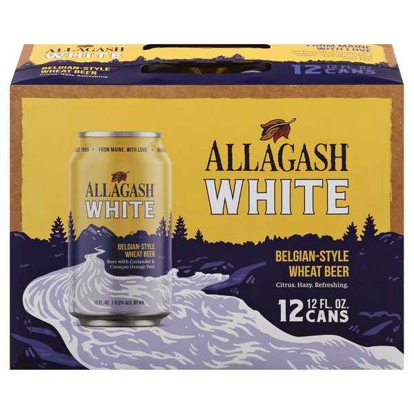 Allagash White Belgian-Style Wheat Beer - 12 pk