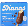Diana's Milk Chocolate Frozen Bananas - 4 ct