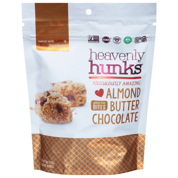 Heavenly Hunks Gluten Free Vegan Almond Butter Chocolate Cookie Bites