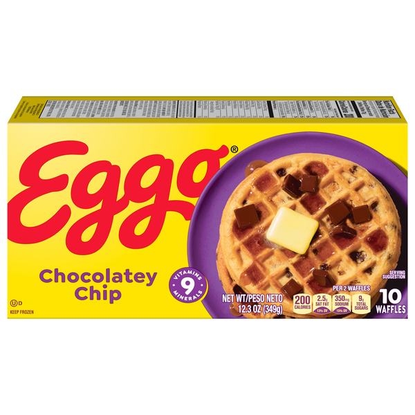 Eggo Chocolatey Chip Waffles - 10 ct
