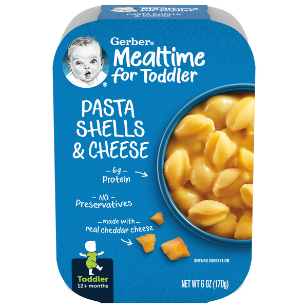 Gerber Mealtime Toddler Pasta Shells & Cheese