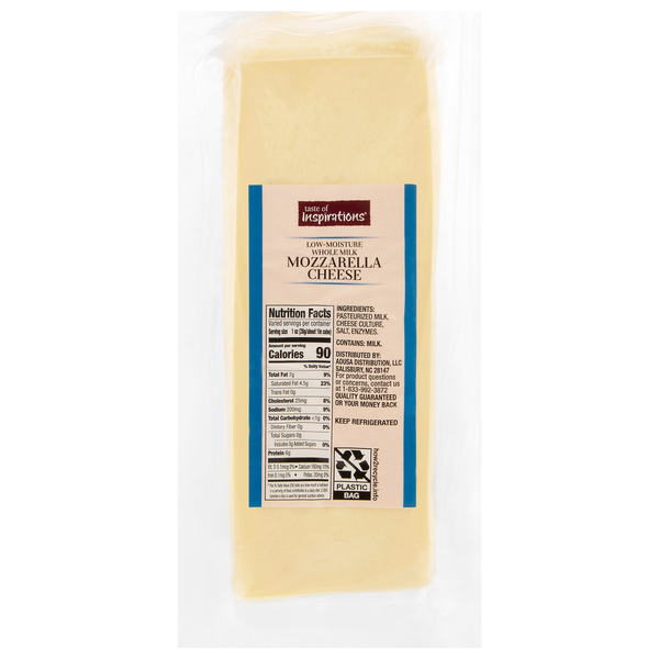 Taste of Inspirations Whole Milk Low Moisture Mozzarella Cheese (Regular)