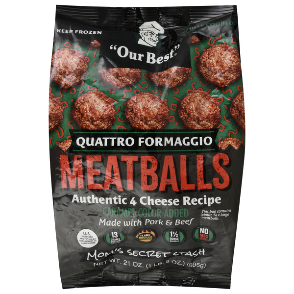 Our Best Quattro Formaggio Meatballs Frozen