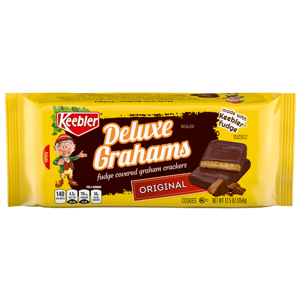 Save on Keebler Deluxe Grahams Fudge Covered Graham Crackers Order