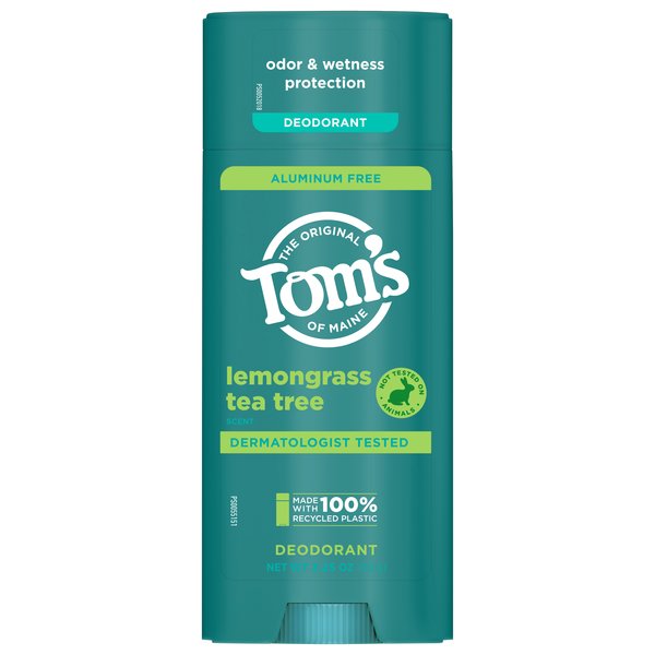 Tom's of Maine Lemongrass Tea Tree Aluminum Free Deodorant