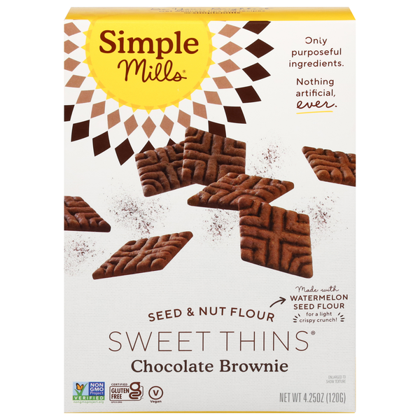 Save on Simple Mills Gluten Free Thins Chocolate Brownie Seed & Nut