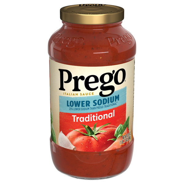 Prego Lower Sodium Traditional Italian Pasta Sauce