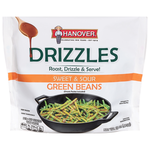 Hanover Drizzles Sweet & Sour Green Beans Frozen