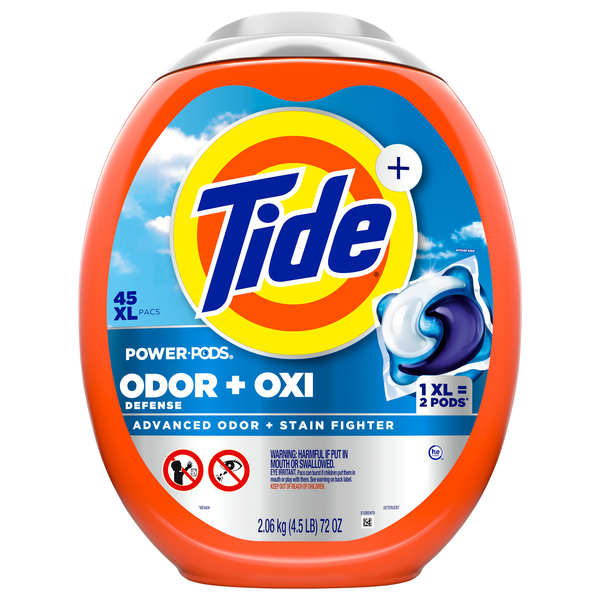 Tide Pods Ultra Oxi Power with Odor Eliminators Laundry Detergent Pacs