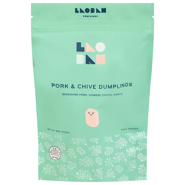 Laoban Pork & Chive Dumplings Frozen
