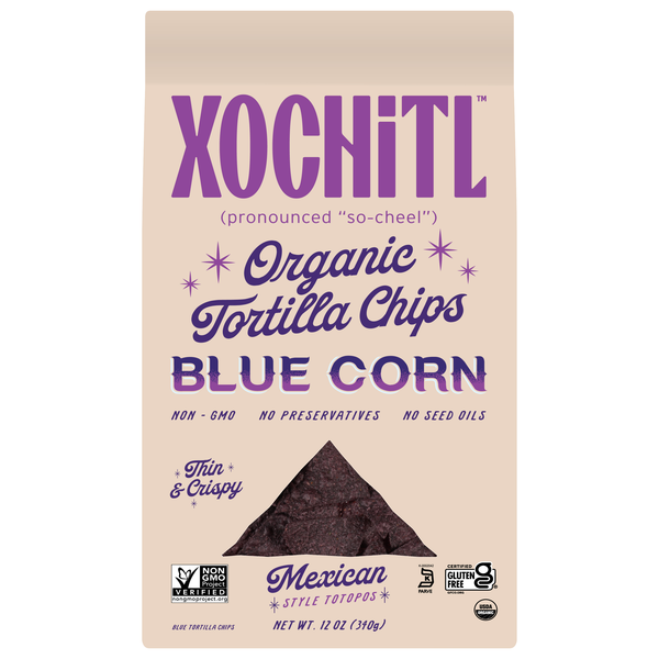 Xochitl Gluten Free Mexican Style Blue Corn Chips