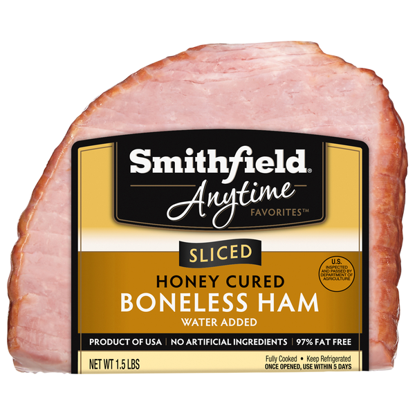 Smithfield Anytime Favorites Sliced Boneless Honey Cured Ham