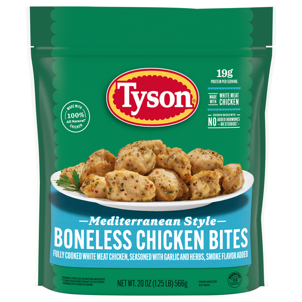 Tyson Mediterranean Style Boneless Chicken Bites Frozen