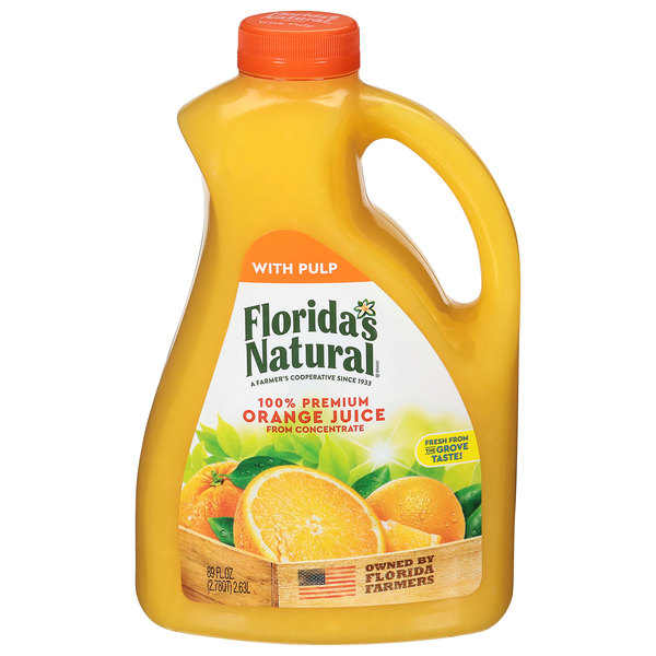 Florida's Natural Premium 100% Orange Juice with Pulp