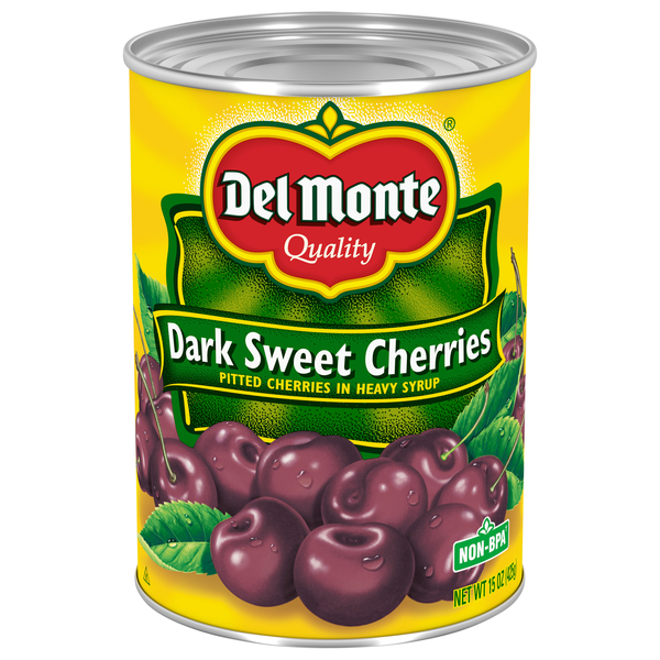 Del Monte Dark Sweet Pitted Cherries in Heavy Syrrup